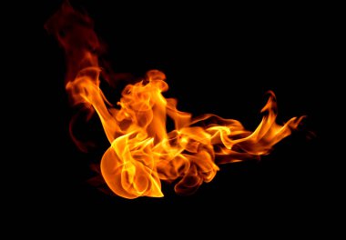 Alev ateşi soyut arka plan siyah arkaplan