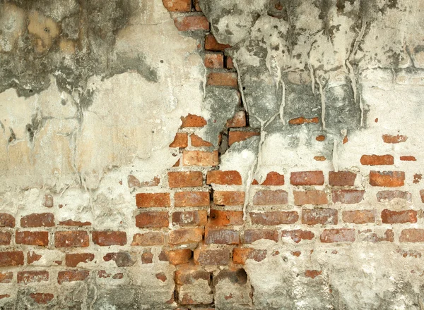 Oude rode bakstenen muur — Stockfoto