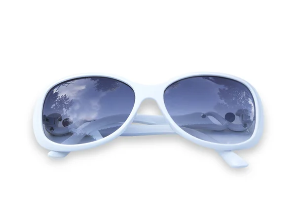 Velhos óculos de sol brancos — Fotografia de Stock