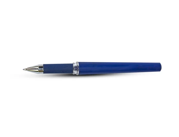 Niebieski długopis z tworzyw sztucznych — Zdjęcie stockowe