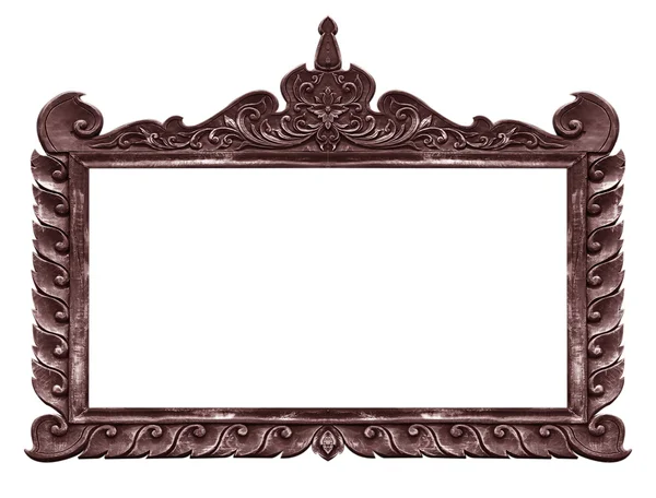 Old carved wooden frame — Stockfoto