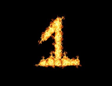 Soyut alev bir numara