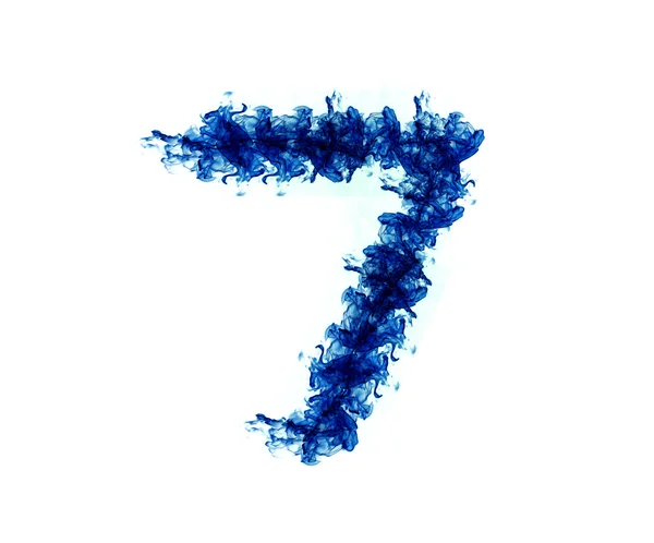 Επτά διαμορφώνει μια μπλε φλόγα — Φωτογραφία Αρχείου