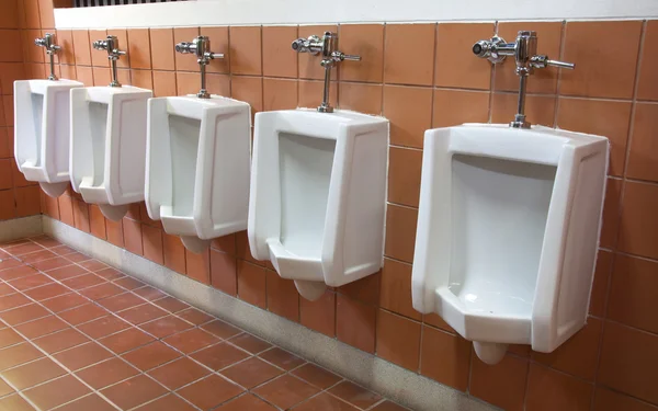Men's room urinals — Stock Photo, Image
