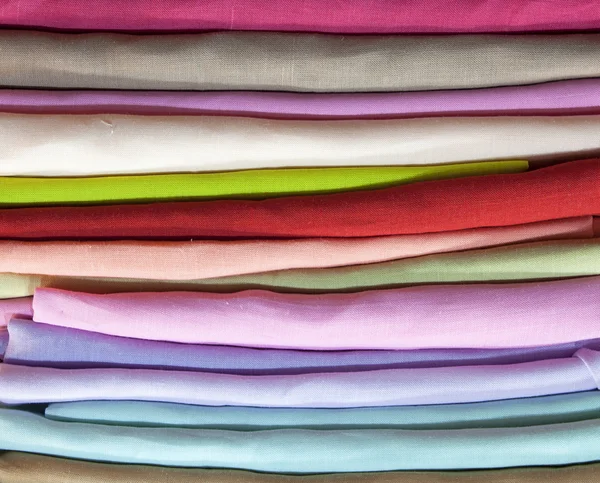 Tecido de algodão colorido — Fotografia de Stock