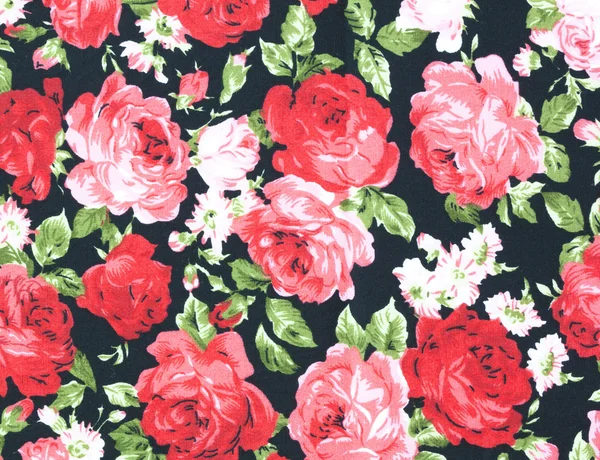 Papel pintado de rosas de tela — Foto de Stock