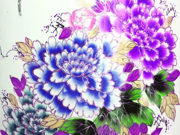 Blommor keramiska konstföremål. — Stockfoto