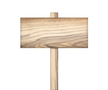 Eski kahverengi ahşap işareti