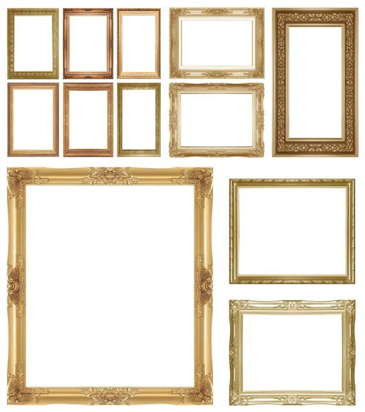 Gouden afbeeldingsframe — Stockfoto