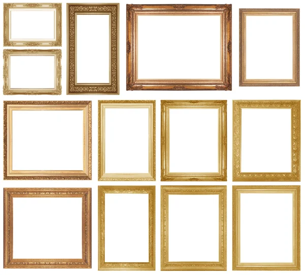 Gold picture frame — 스톡 사진