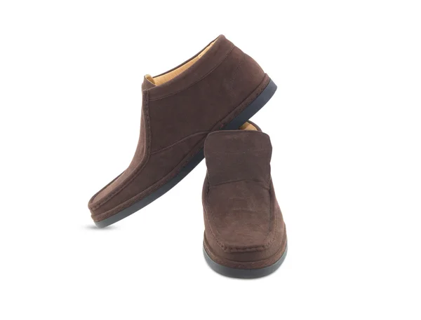 Homens sapatos de couro marrom — Fotografia de Stock