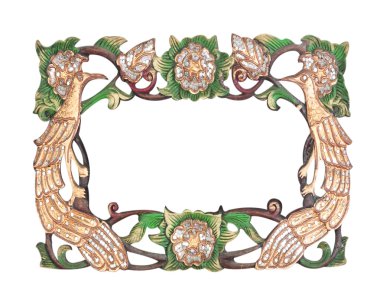 oymalı ahşap çerçeve