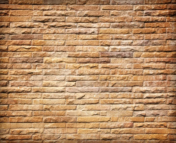 Muro di pietra realizzato con blocchi — Foto Stock