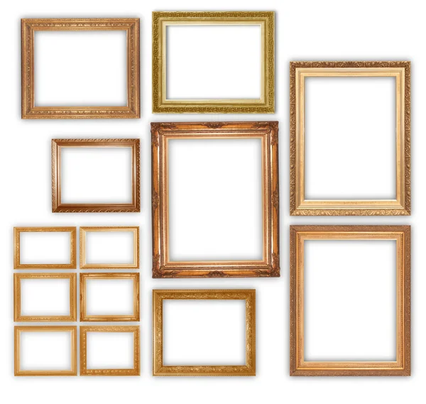 Gouden afbeeldingsframe — Stockfoto