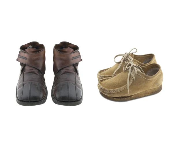 Zapatillas viejas carece —  Fotos de Stock