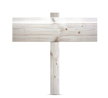 Çam beyaz billboard işareti