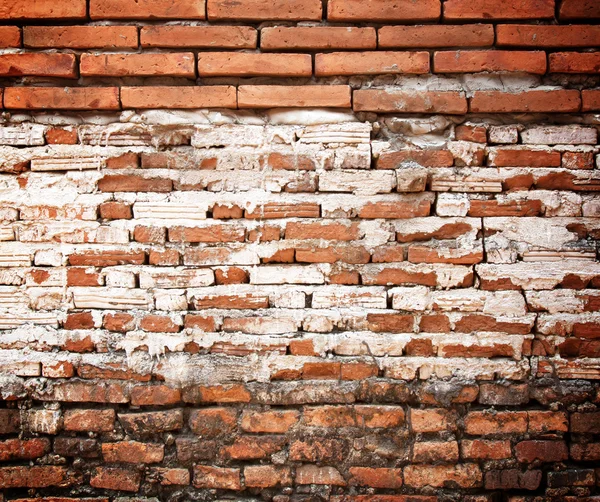 Stare mury z czerwonej cegły — Zdjęcie stockowe
