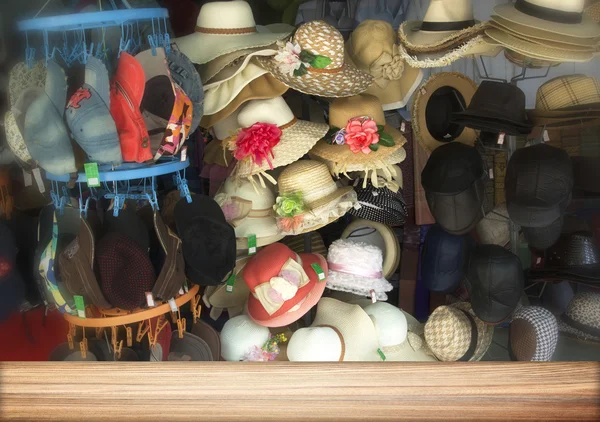 Boutique de chapeaux flous — Photo