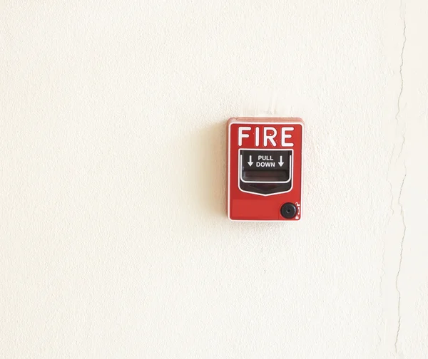 Fire break glass Fire alarm — Stock Photo, Image