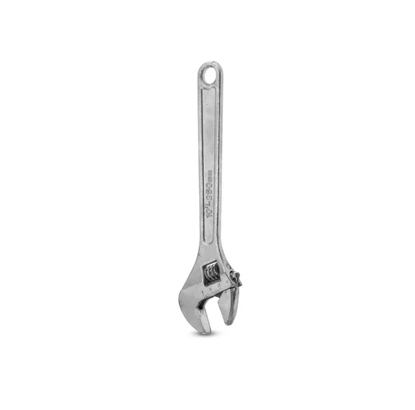 Old adjustable wrench. — Stock Photo, Image
