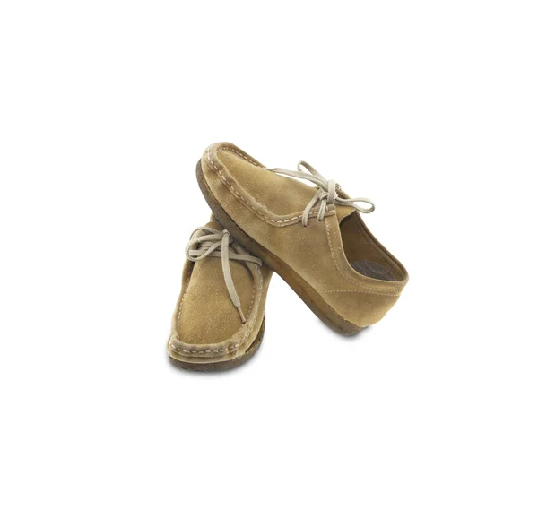 Oude lederen schoenen — Stockfoto