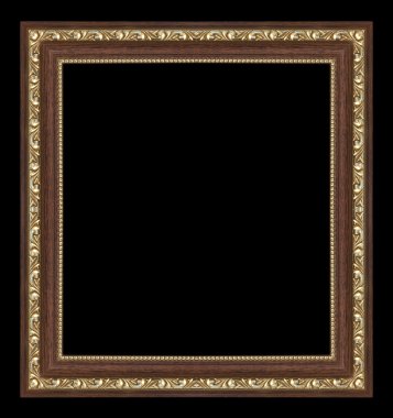 Siyah bir arka plan üzerinde izole kare.