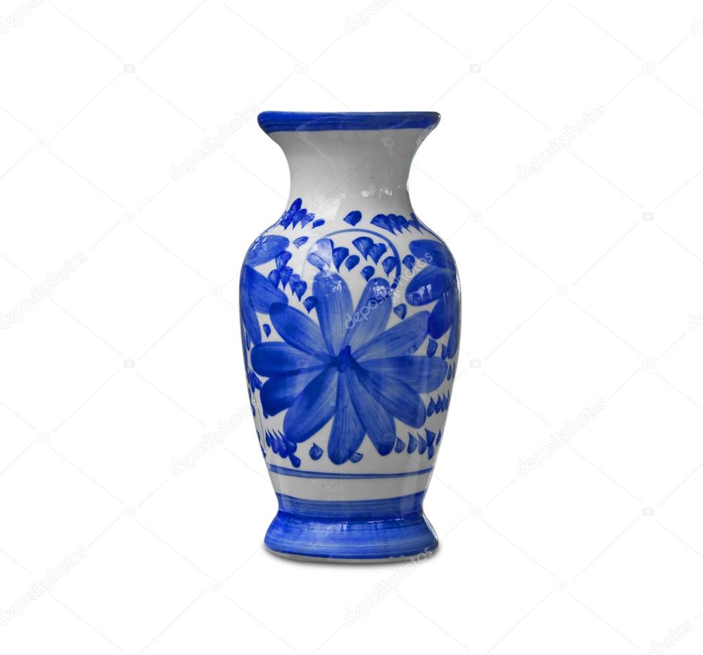 Ceramic vase flower pattern