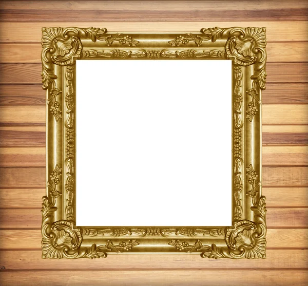 Old antique gold picture frame — Stock Photo, Image