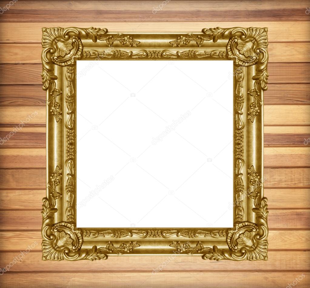 Old antique gold picture frame