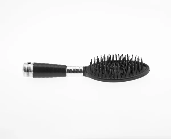 Brosse à cheveux sur fond blanc — Photo