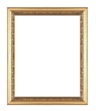 Picture frame gold wood frame