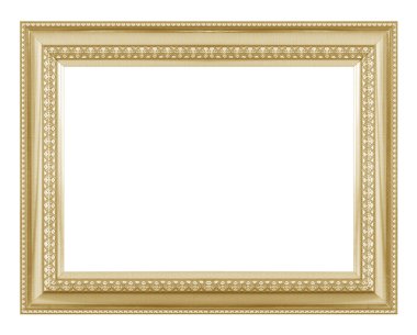 Picture frame gold wood frame