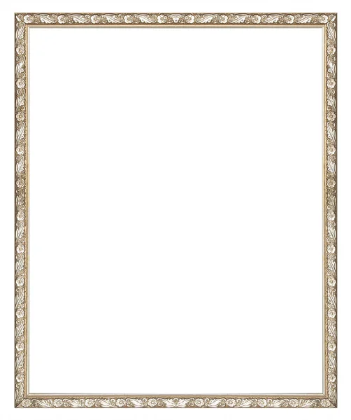 Picture frame gold wood frame — 스톡 사진