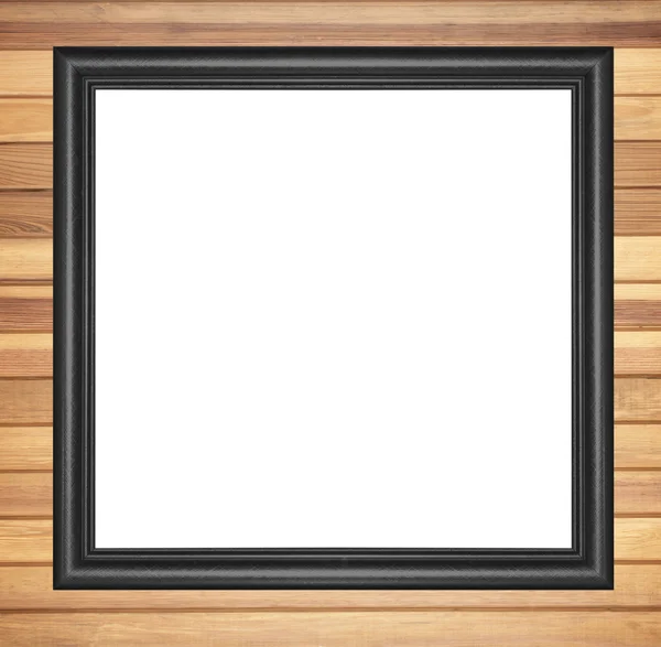 Textura de madera marrón marco de imagen — Foto de Stock