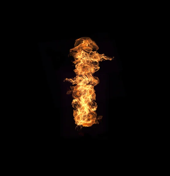 English letters Flames — Stock Photo, Image