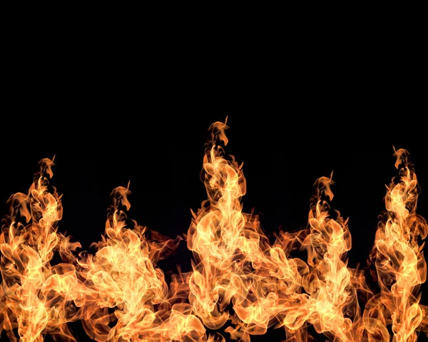 Kolekce plameny ohně — Stock fotografie