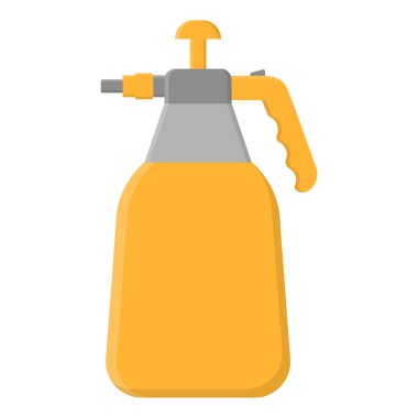 Beyaz arka planda karikatür bahçe spreyi ikonu izole edildi. Bahçe aletleri. Tasarımınız için çizgi film tarzında vektör illüstrasyonu.