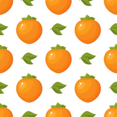 Taze, parlak hurma ağaçları ve beyaz arka planda izole bırakılmış yapraklar. Sağlıklı yaşam için yaz meyveleri. Organik meyve. Çizgi film tarzı. Herhangi bir tasarım için vektör illüstrasyonu.