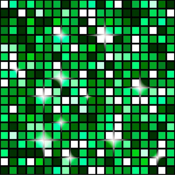 Verde Smeraldo Senza Cuciture Sfondo Mosaico Luccicante Sfondo Scintillante Scintillio — Foto Stock