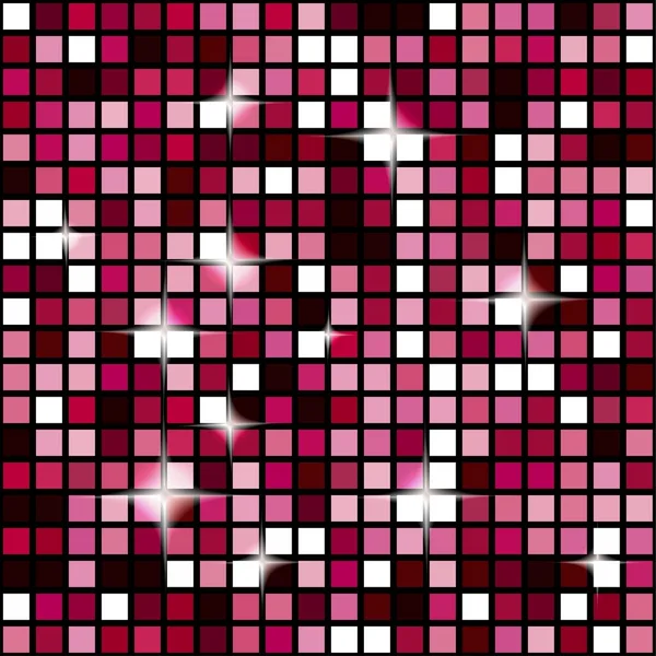 Ruby Red Disco Lights Seamless Pattern Mosaic Shimmer Background Disco — Stock Photo, Image