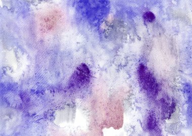 Soyut suluboya doku arka planı. Renkli damlalar. Islak boya fırçaları. Yaratıcı duvar kâğıdı çizimi, dekoratif tasarım sanatı.