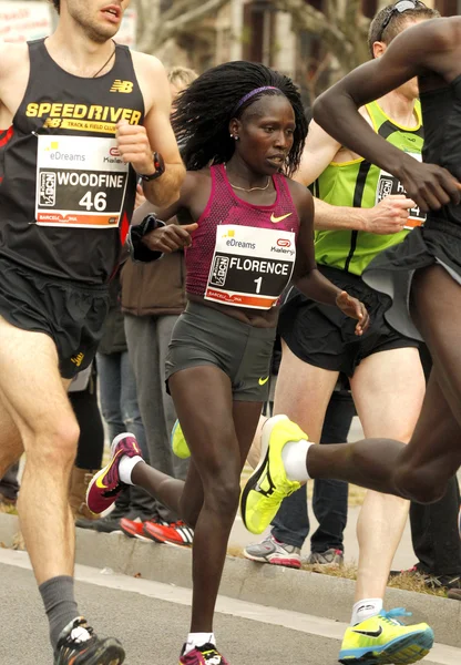 Wereld record vrouw Florence Kiplagat — Stockfoto