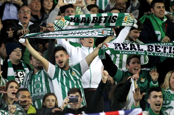 Los partidarios de Real Betis — Foto de Stock