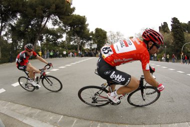 Thomas De Gendt loto Soudal ve Ben Hermans Bmc yarış