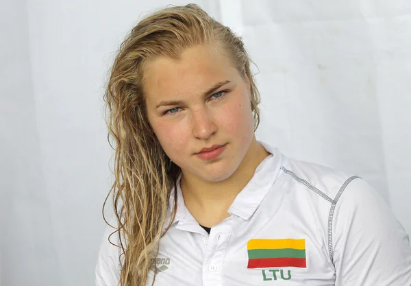 Nadador lituano Ruta Meilutyte — Foto de Stock