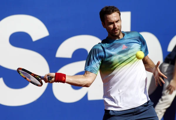 Lettischer Tennisspieler schlägt Gulbis — Stockfoto