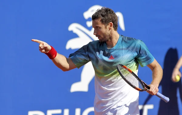 Lettiska tennisspelare ernests gulbis — Stockfoto