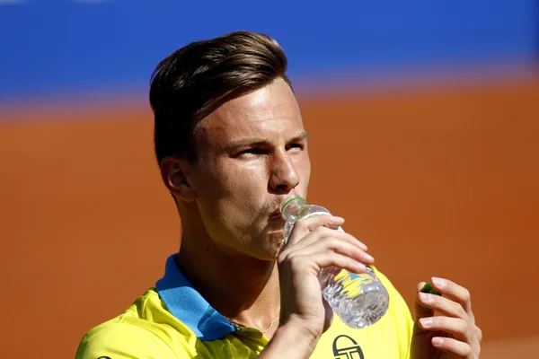 Ungarischer tennisspieler marton fucsovics — Stockfoto