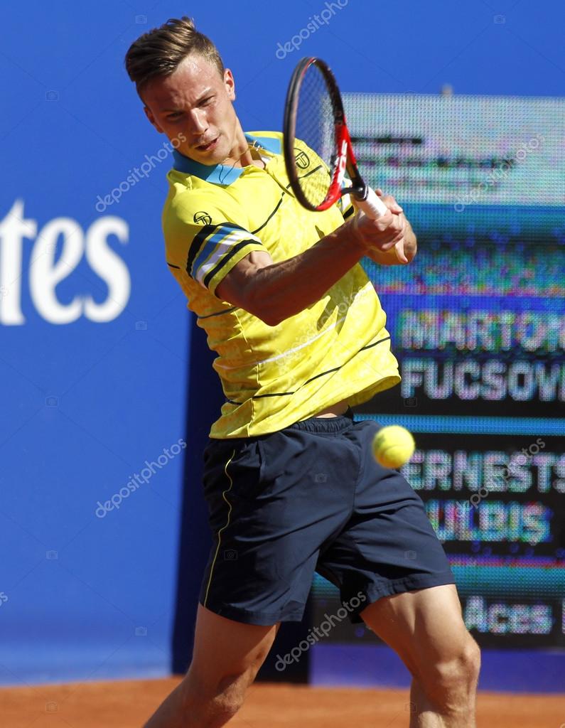 Joueur de tennis hongrois Marton Fucsovics — Photo ...