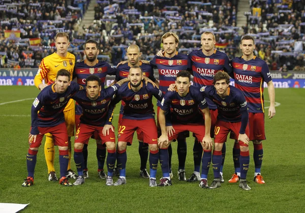 FC barcelona line-up — Stockfoto